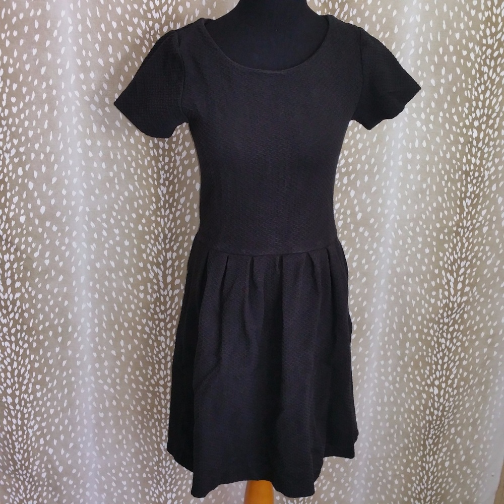 Anthropologie Ganni Dress Embossed Basket Size M